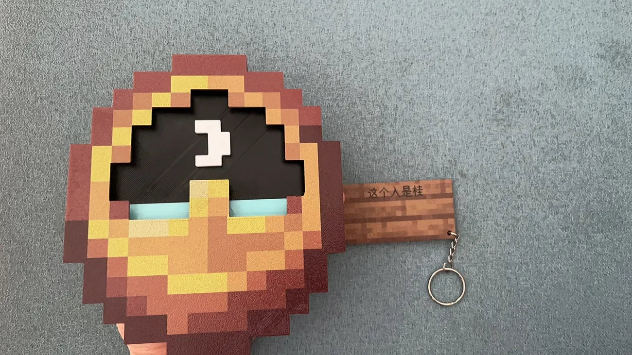 Iconic Pixel Day & Night Wall Clock 24H Rotating Cycle